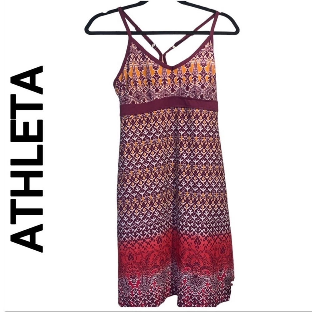 ATHLETA Bombay Shorebreak Swim Dress in Grenadine size  Small